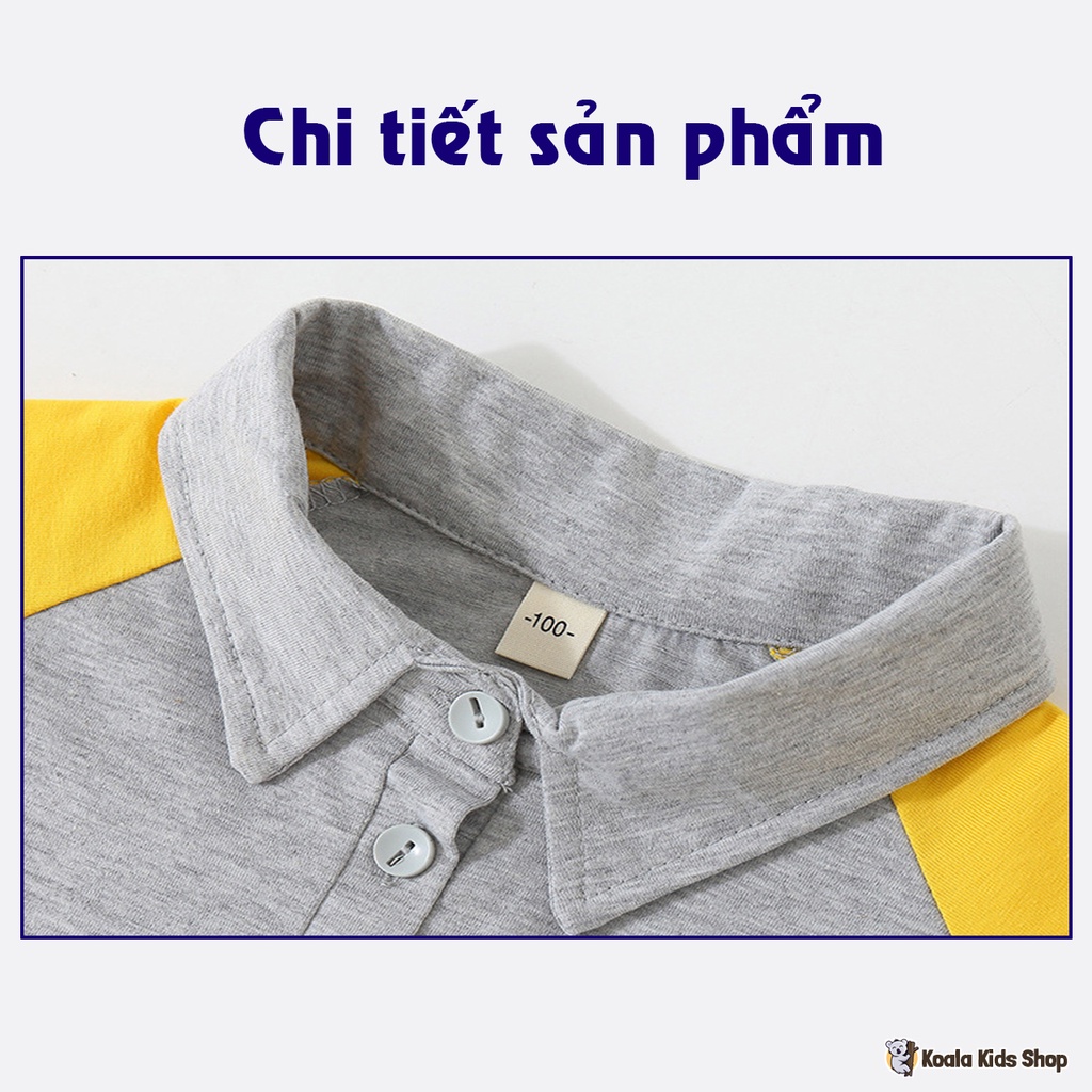 Áo thun POLO ngắn tay bé trai Áo cộc tay co giãn trẻ em từ 1-7 tuổi