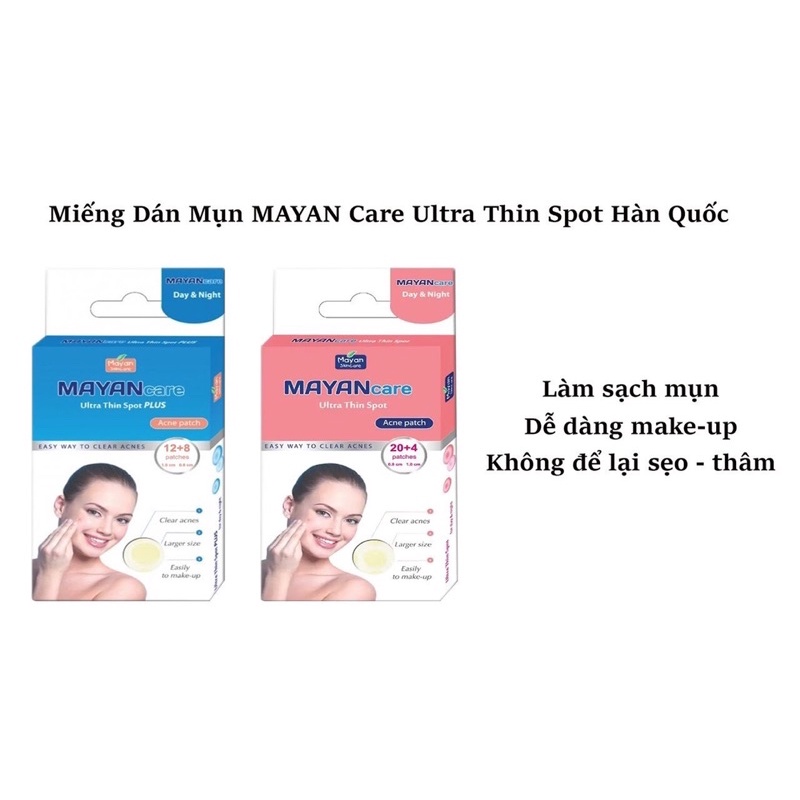 Miếng dán mụn Mayan Care (Hàn Quốc) hút mụn, bụi bẩn, giảm sưng, ngừa sẹo, thâm, ngăn vi khuẩn xâm nhập