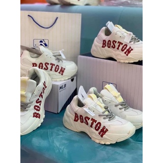 Giày sneaker mlb boston, giày thể thao boston cao cấp đế cao tăng chiều cao 4cm
