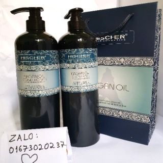 Dầu gội cặp - gội + xả  siêu phục hồi hischer 1000ml ( giá cả cặp 2 chai )