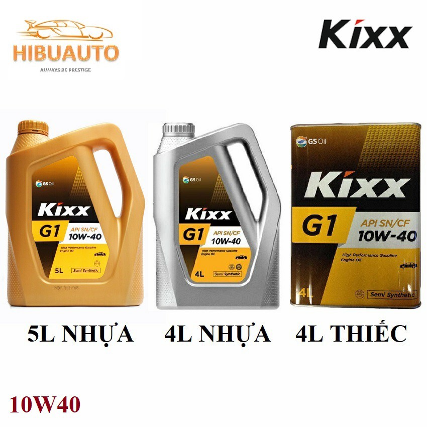 Kixx G1 – Dầu động cơ xăng Kixx G1 SN 5W30 - 10W40