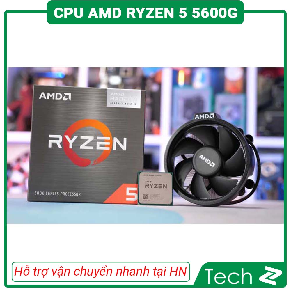 CPU AMD Ryzen 5 5600G (3.9GHz Upto 4.4GHz / 19MB / 6 Cores, 12 Threads / 65W / Socket AM4) | BigBuy360 - bigbuy360.vn