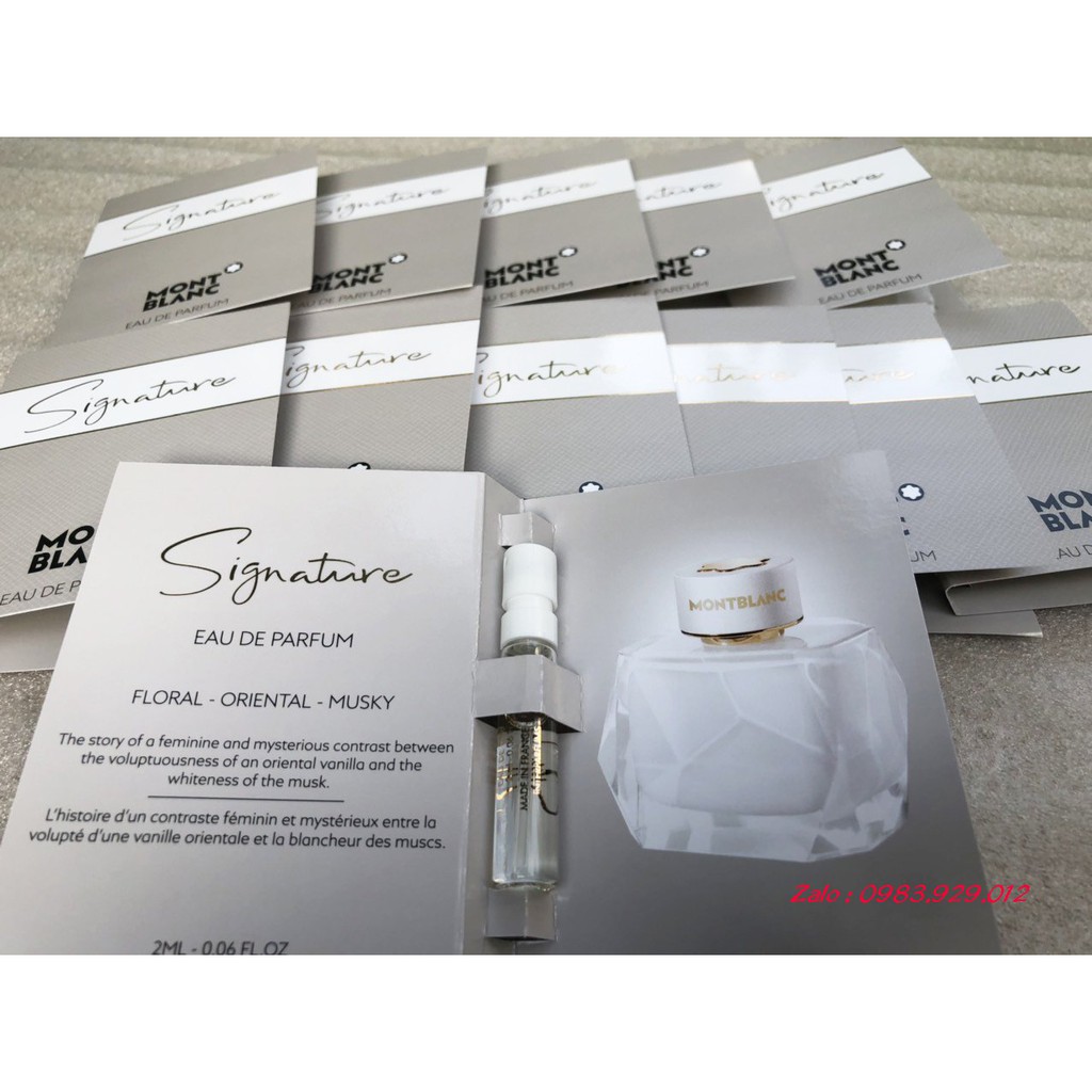 Nước Hoa Vial Montblanc Signature