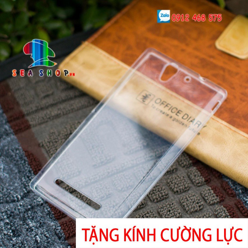 [TẶNG CƯỜNG LỰC]Ốp lưng Sony Xperia C3 - D2502 silicon trong suốt
