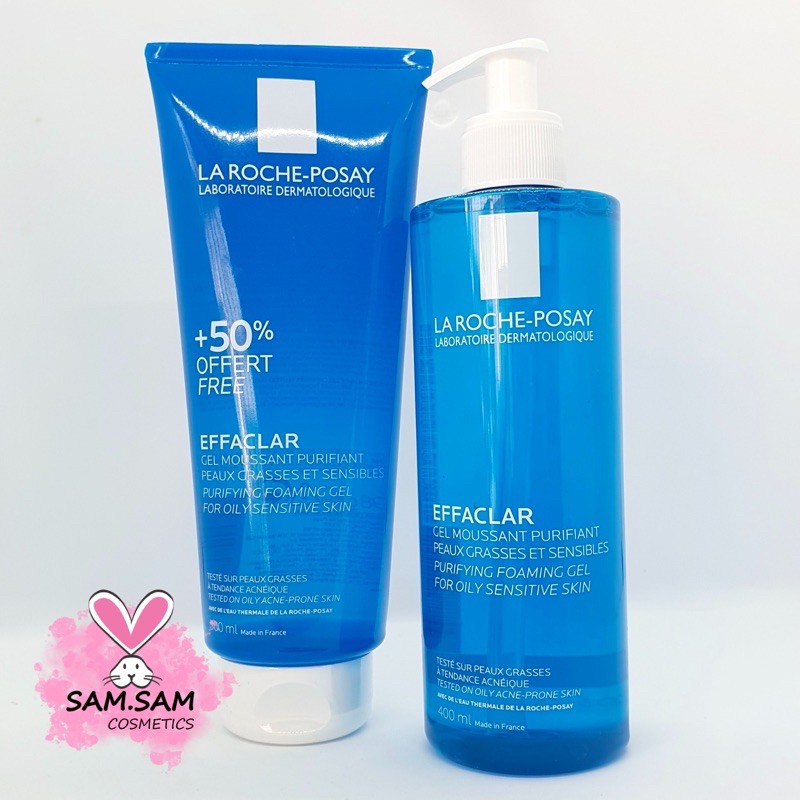 Gel rửa mặt tạo bọt cho da dầu nhạy cảm La Roche-Posay Effaclar Purifying Foaming Gel