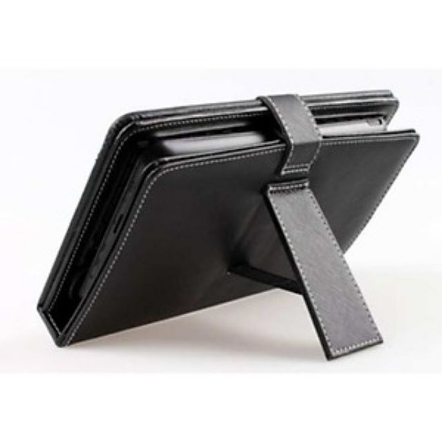 Bao da kiêm bàn phím cho điện thoại, máy tính bảng 7-8 inch ( Đen)