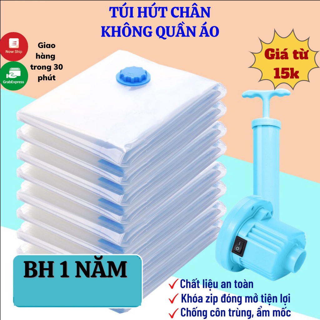 Túi Hút Chân Không Đựng Quần Áo  Chăn Ga Túi Hút Chân Không Đa Năng Chống Bụi Bẩn Tiết Kiệm Không Gian MODA.H