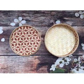 Hộp đựng đồ trang điểm hộp đựng mứt bánh kẹo bằng mây tre đan