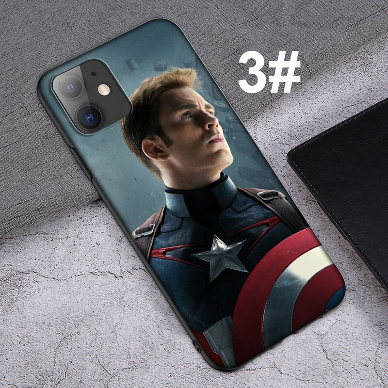 iPhone XR X Xs Max 7 8 6s 6 Plus 7+ 8+ 5 5s SE 2020 Casing Soft Case 16SF Captain America Marvel mobile phone case