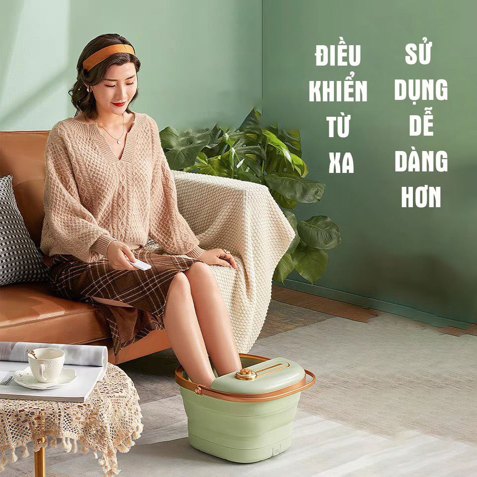 Chậu ngâm chân massage hồng ngoại- Bồn ngâm chân nước nóng điều chỉnh nhiệt độ, điều khiển từ xa- Nhựa ABS cao cấp!