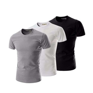 Bộ 3 áo thun nam body cổ tròn 100% cotton mềm mịn