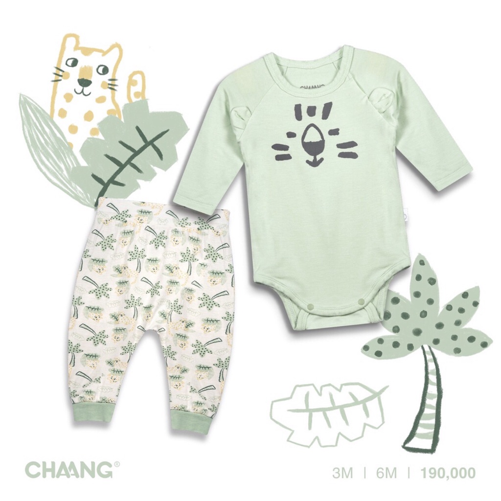 Chaang 2022 - Bộ bodychip dài cài vai Chaang SS2022D09