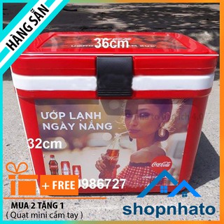 Thùng đá giữ nhiệt 16L Viet Nhat có quai xách tiện lợi giữ nhiệt lâu bền đẹp khi sử dụng