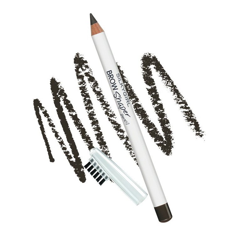 Chì Mày Kèm Chổi Silkygirl Brow Shaper Pencil 1.14 - 01 Grey