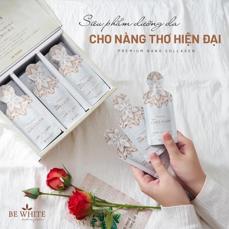 Nước uống collagen bewhite giúp trắng da bewhite premium nano 30 gói x 30ml