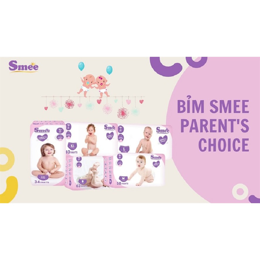 Tã bỉm quần Smee Parent's Choice M54 (6-10 kg)