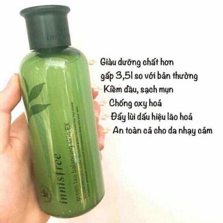 Nước Hoa Hồng Trà Xanh Innisfree Green Tea Balancing Skin EX 200ml