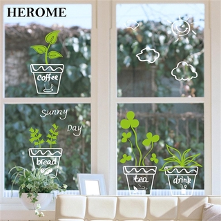 Miếng dán trang trí cửa kính họa tiết chữ herome độc đáo