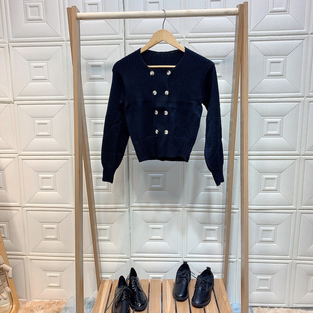 Xả hàng - Áo len cardigan 2 hàng khuy phong cách Hàn Quốc  2H11