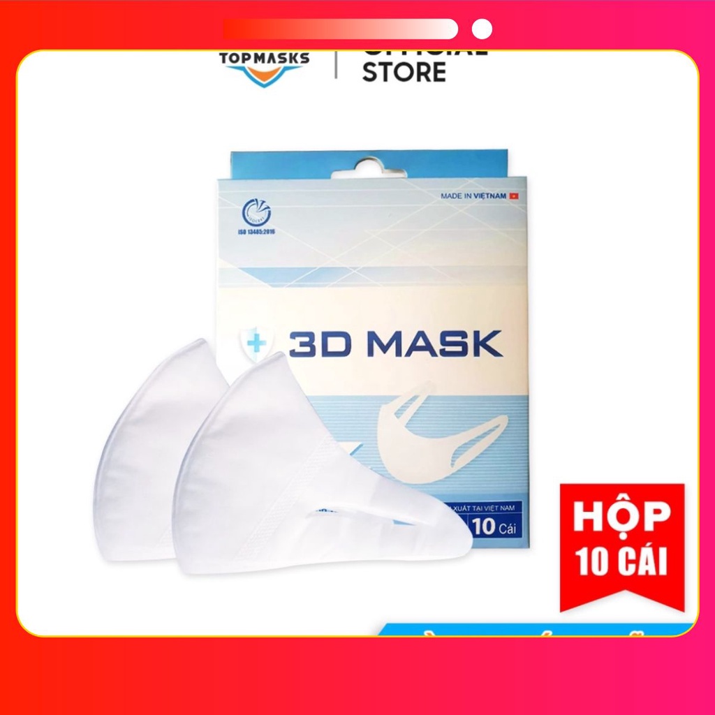 Khẩu trang 3D MASK, khẩu trang diệt khuẩn ,chống bụi cao cấp hộp 10 cái pinpinshop1974 pinpinshop1974 pinpinshop1974