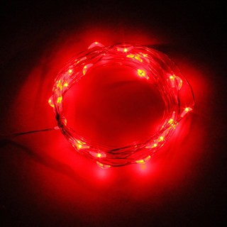 Dây đèn đom đóm, Dây đèn led Fairylight trang trí ngoài trời 3m pin AA