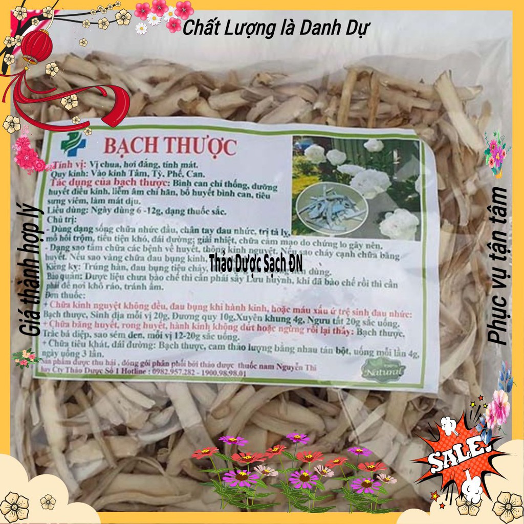 Bạch Thược thái lát khô đẹp 100 gram.