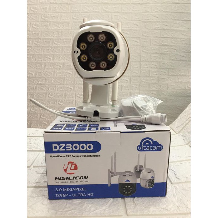 Camera Vitacam DZ3000 Speed Dome PTZ 3.0mpx được thiết kế lắp trong nhà và ngoài trời hình ảnh siêu nét