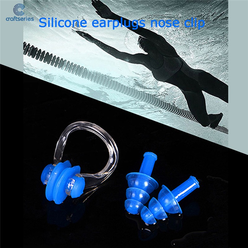 Dụng cụ silicon mềm bịt mũi chống nước khi bơi kiểu dáng thể thao