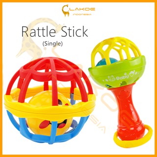Image of LAKOE Mainan Kerincingan Bayi / teether rattle stick/mainan gigitan bayi BPA FREE