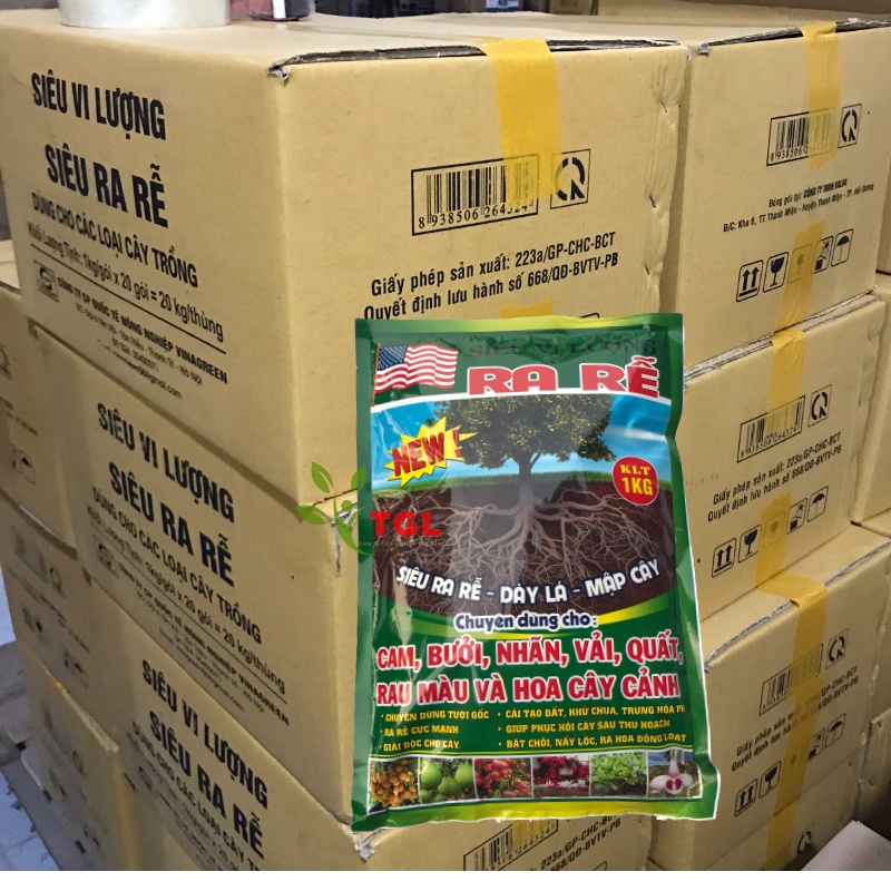 Phân Bón Vi Lượng VINAGREEN 01 - Gói 1kg - Phân vi lượng Siêu Ra Rễ, Dày Lá, Mập Cây