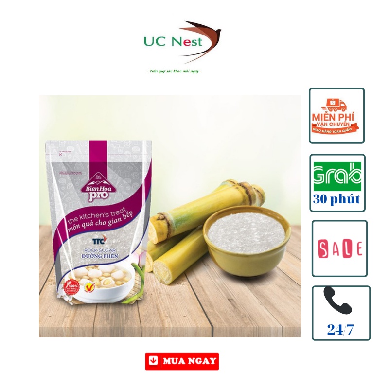 Đường Phèn Biên Hoà trưng yến nấu chè 100gr, 200gr, 500gr