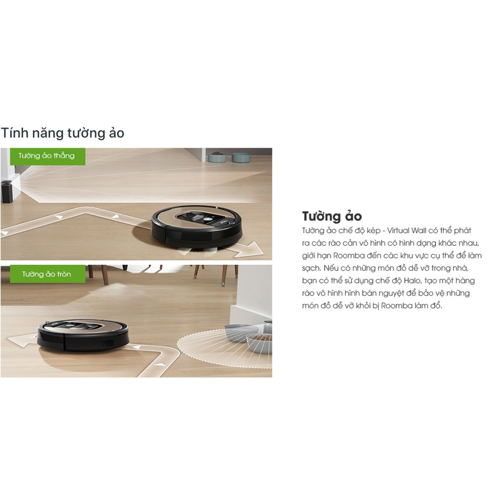 iRobot Roomba 961 - Robot hút bụi từ Mỹ thông minh