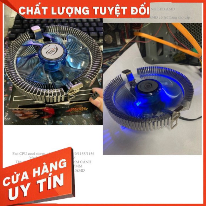 ✅ QUẠT TẢN NHIỆT CPU AMD LED (Hỗ Trợ Đa Socket Intel & AMD)- Hàng Nhập Khẩu ✅