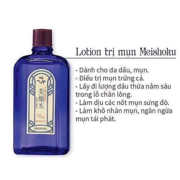 Nước hoa hồng giảm mụn Meishoku Bigansui Medicated Skin Lotion 90ml