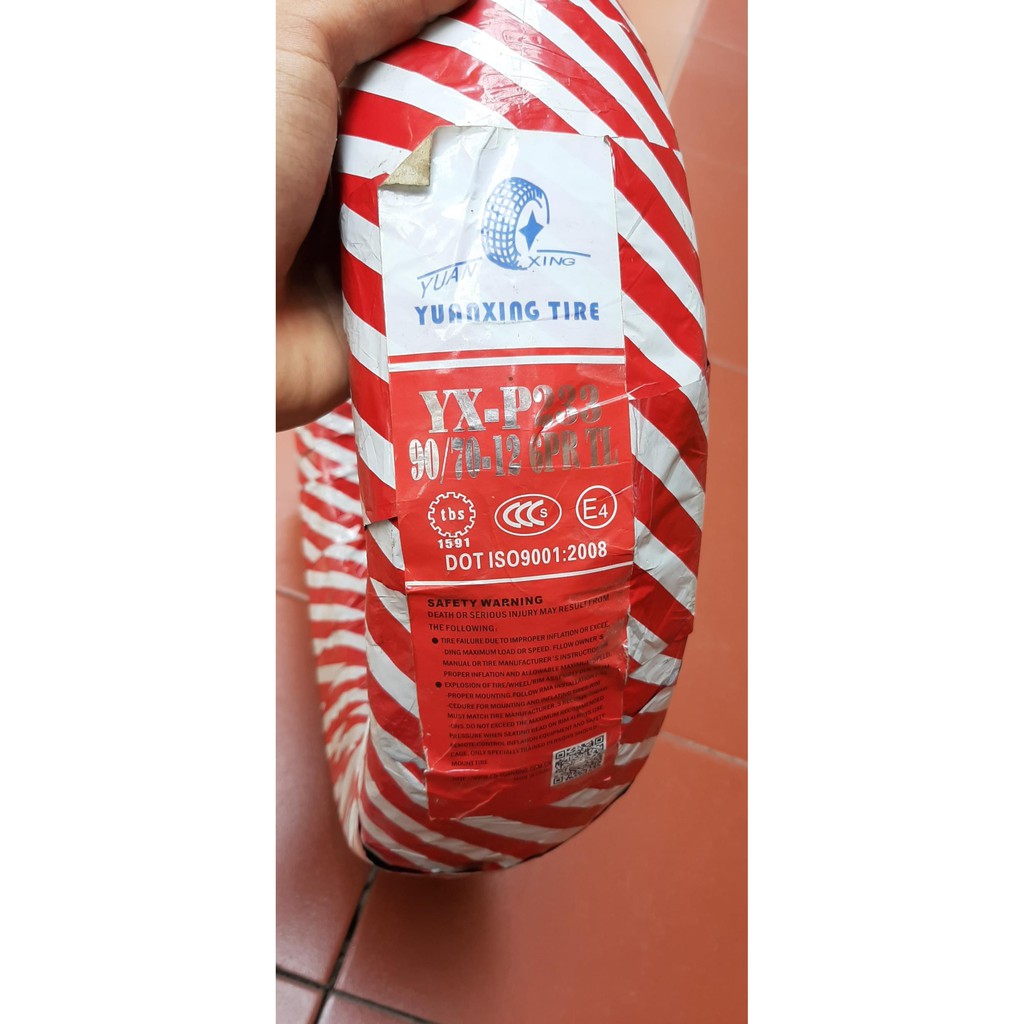 Lốp 90*70-12 - lốp không xăm - chuyên dùng cho xe điện XMEN, NIJIA
