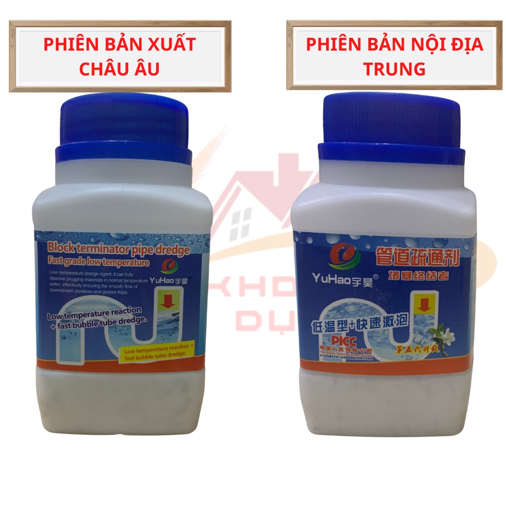  🔥ComBo 2 Lọ🔥Bột thông Bồn Cầu,Cống Thoát Nước Thần Thánh YuHao Phiên Bản EU