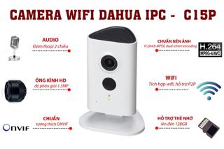 Camera wifi ip không dây dahua ipc-c15p , hàng chính hãng