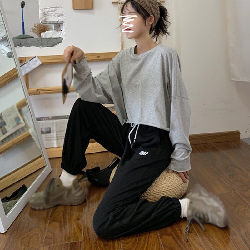 Quần Thể Thao Lưng Cao Chất Liệu Co Giãn Phong Cách Hàn Quốc | BigBuy360 - bigbuy360.vn