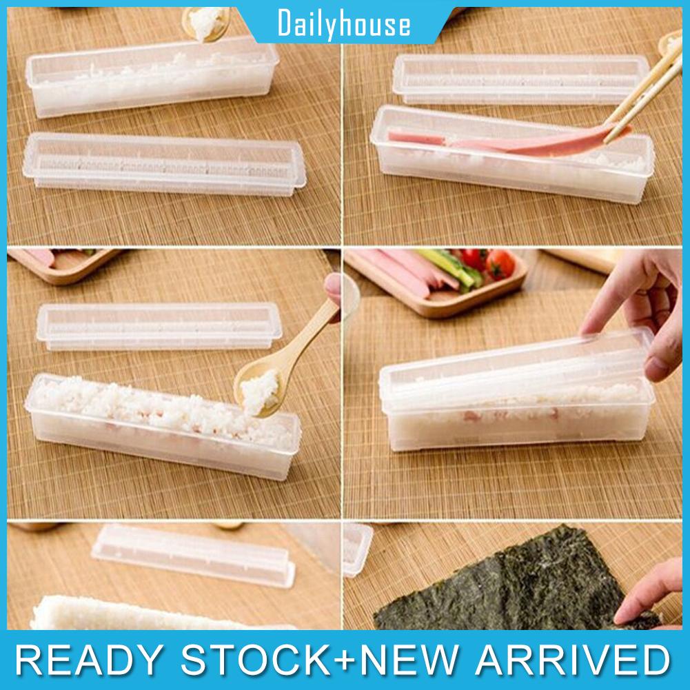 3 cái khuôn cắt kimbap sushi làm cơm hộp chất liệu nhựa ABS tiện dụng