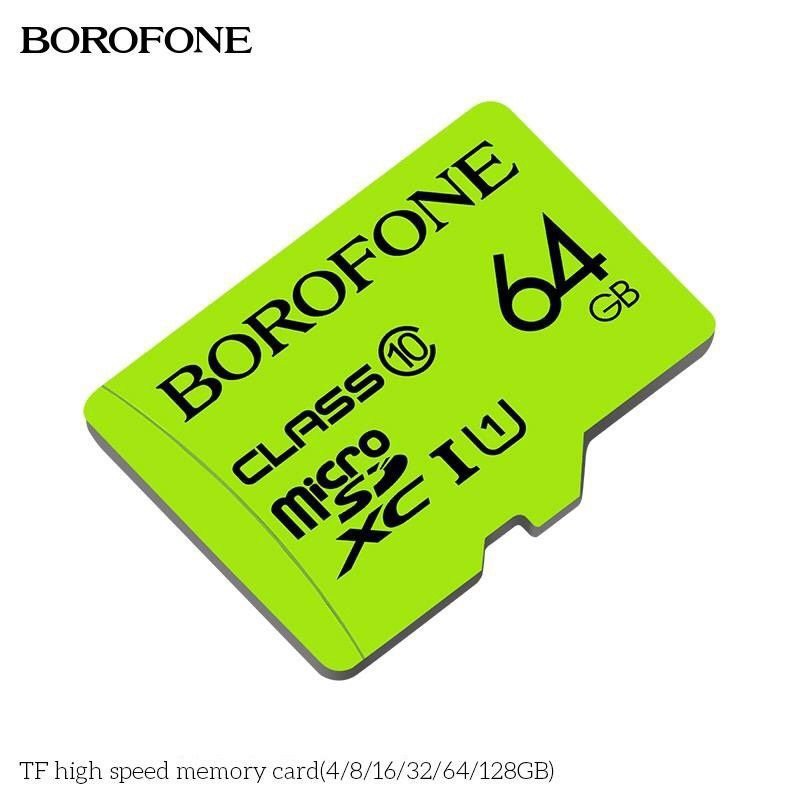 Thẻ Nhớ Micro SDXC Card Borofone Class 10 Chính Hãng - Đầy Đủ Dung lượng (4G/8G/16G/32G/64G)