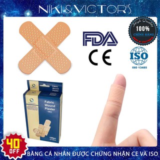 Băng Keo Cá Nhân Meson Hộp 100 Miếng Chứng Nhận CE ISO FDA Bảo Vệ Và Làm Lành Vết Thương Hở Tránh Nhiễm