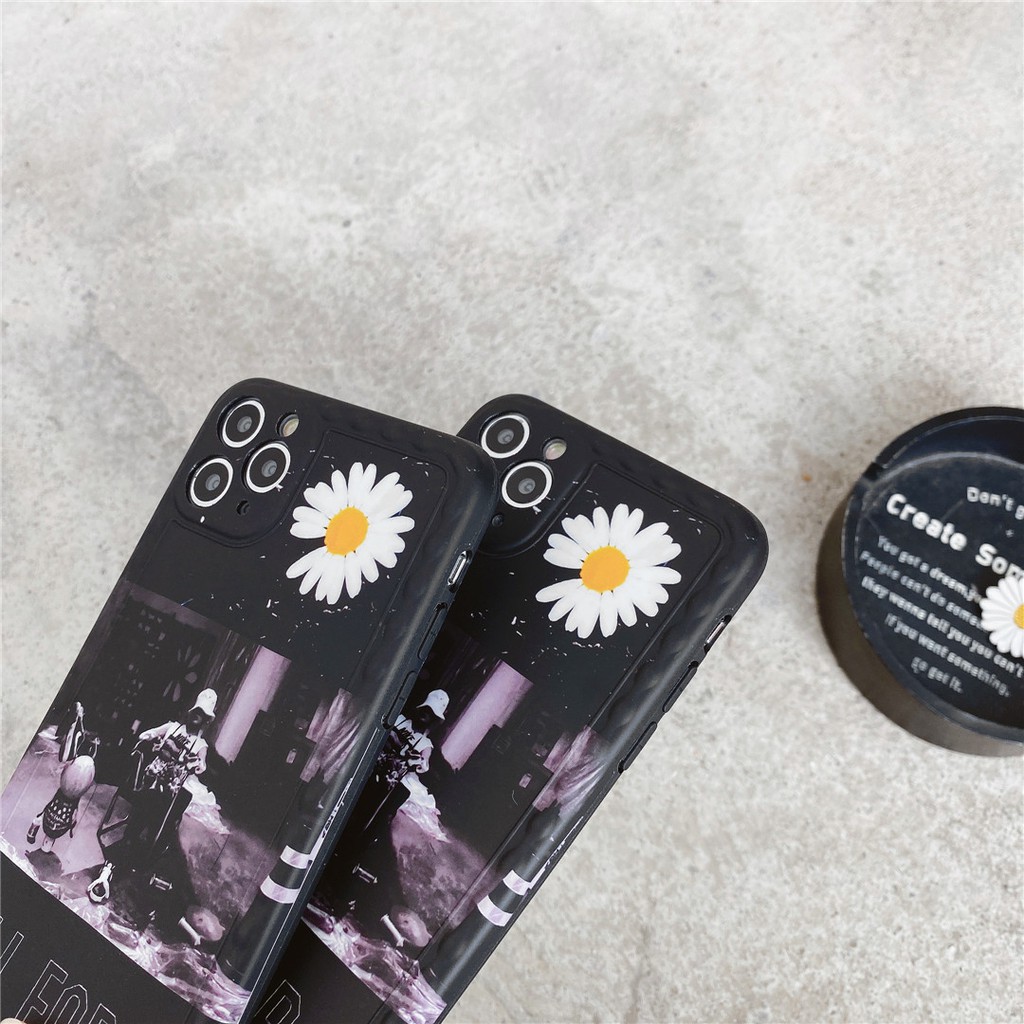 Soft Plastic Phone Cases Cute Couple cartoon Tide brand daisy G-Dragon Case suitable for iPhone11 PRO MAX 7/8plus SE2020 X/XS XR XSMAX