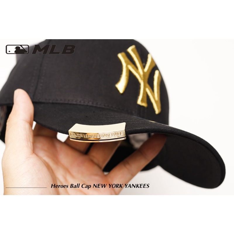 Mũ nón MLB nam nữ New York Yankees Heroes logo thêu, khoá kim loại sang trọng, tăng chỉnh size thoải mái