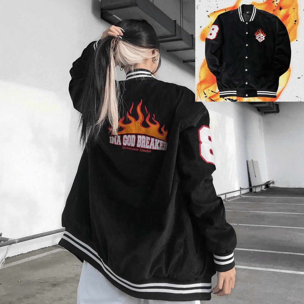 ÁO KHOÁC DÙ BOMBER NAM NỮ PHONG CÁCH RỰC CHÁY CÁ TÍNH