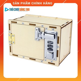 Bộ đồ chơi tự làm két sắt tiết kiệm bằng gỗ – DIY Wood Steam