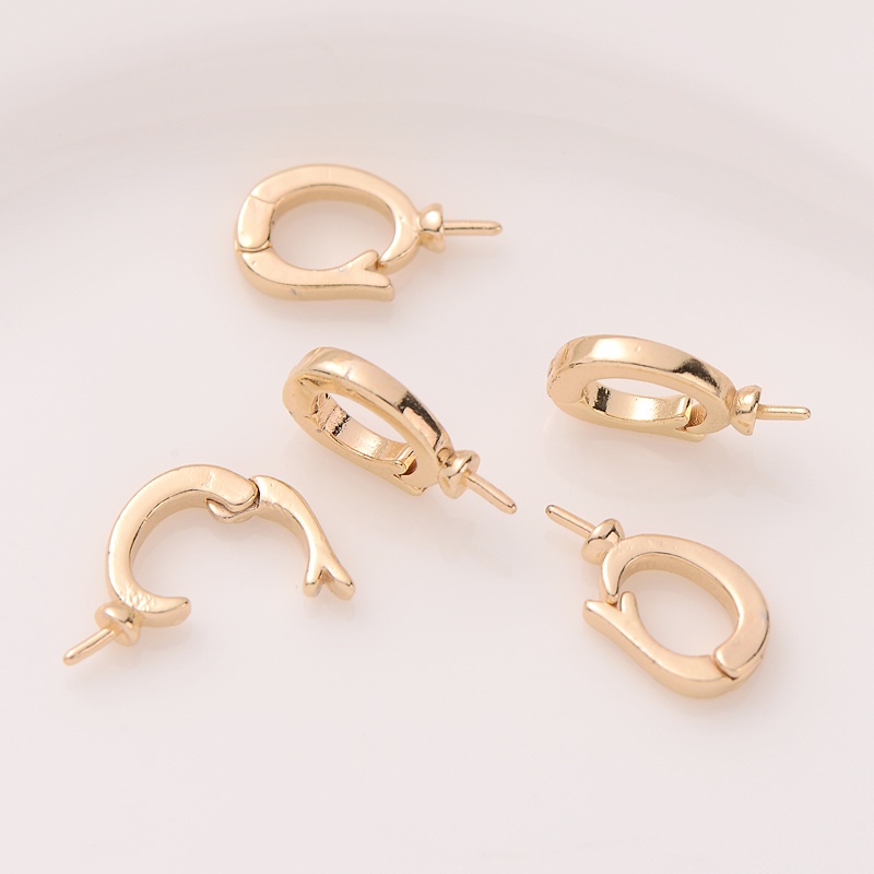 Chốt Cài Mặt Dây Chuyền Bằng Đồng 14K Có Thể Mở Kèm Chốt Cài diy Với Chốt Cài Và Chốt Cài Màu Vàng Đồng