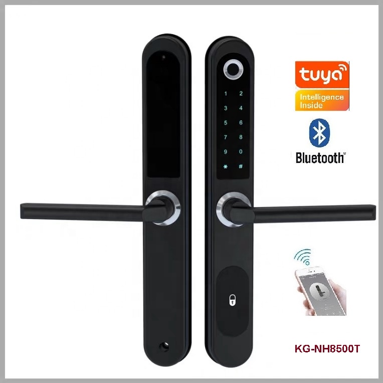 Khoá cửa vân tay Tuya bluetooth cho cửa nhôm kính KG-N8500T