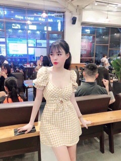 VÁY XOÈ CARO RÚT NGỰC 😍