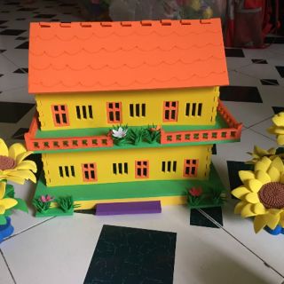 Mô hình trường mầm non xốp