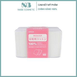 Hộp Bông Tẩy Trang Miniso 1000 Miếng Nhật Bản [NaBe Cosmetics]